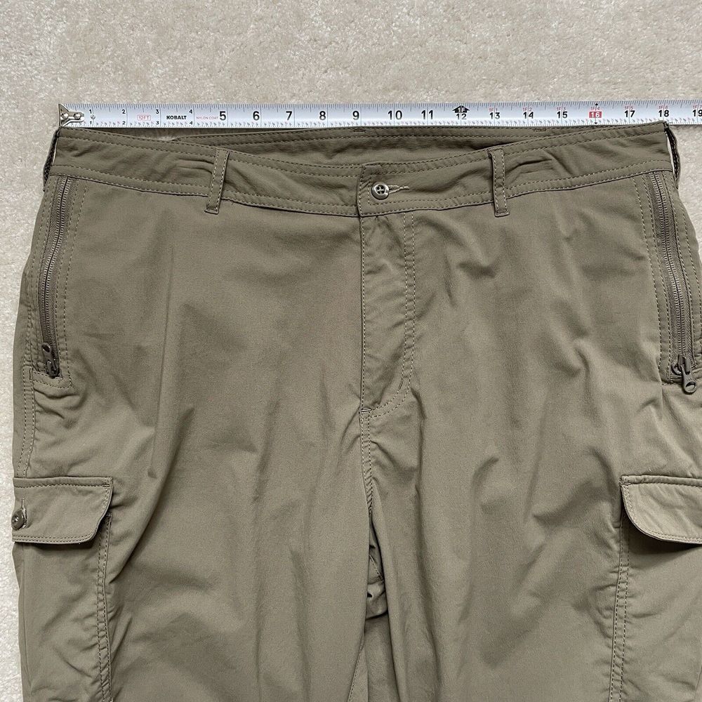 Clothing Arts Pants P Cubed Pick Pocket Proof Brown Cargo Convertible Women's 16 - Picture 2 of 12